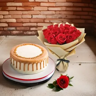 Layers Cake with Roses