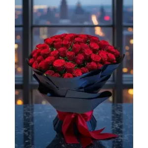 100 Red Roses Bouquet
